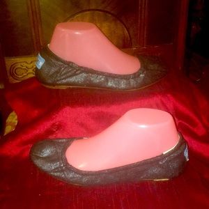 Toms Women’s Charcoal Fabric Ballet Flats 7.5M
